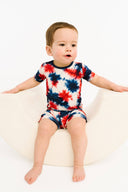 Firecracker Tie Dye Bamboo Shorts Set