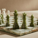 Marble Chess Set with Storage Case