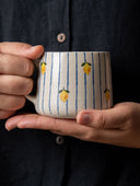 Lemon Striped Ceramic Mug