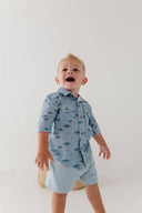 Babysprouts Boy's Utility Shirt: Fish