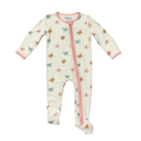 Babysprouts Footie Romper: Pastel Butterflies