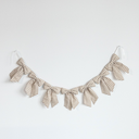 Fabric Bow Garland - Sand