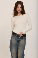 Project Social Tee Vera Top - Vintage White