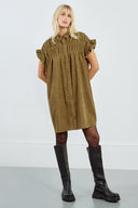 Ruffle Shirt Dress