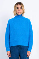 Cobalt Waffle Knit Sweater