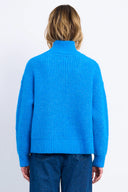 Cobalt Waffle Knit Sweater