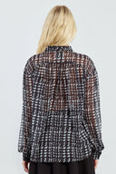 Houndstooth Blouse