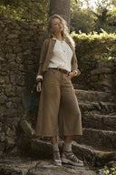Molly Bracken Khaki Culotte Pants