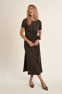 Molly Bracken Striped Long Knit Dress