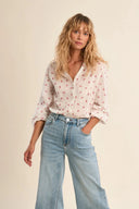 Molly Bracken Cotton Floral Blouse