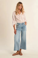 Molly Bracken Cotton Floral Blouse