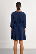 Molly Bracken - Navy Woven Dress