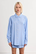 Molly Bracken Oversized Striped Shirt