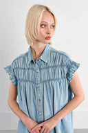 Molly Bracken Denim Babydoll Dress