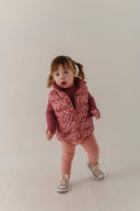Babysprouts Kid's Puffer Vest: Tiny Petals