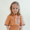 LOF Striped Cotton Short Sleeve Shirt
