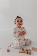 Babysprouts Footie Romper: Pastel Butterflies