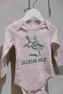 Bird & Buffalo Bronco Onesie - Lilac