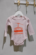 Bird & Buffalo Tram Onesie - Lilac