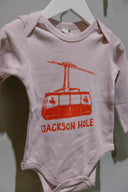 Bird & Buffalo Tram Onesie - Lilac