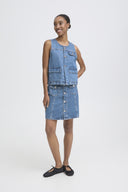 ICHI Denim Cargo Vest
