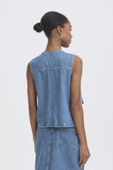 ICHI Denim Cargo Vest