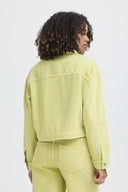 ICHI Lily Green Denim Jacket
