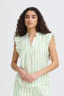 ICHI Mellon Stripe Top