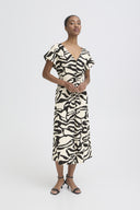 ICHI Zebra Print Dress