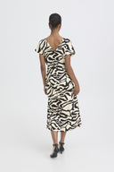 ICHI Zebra Print Dress