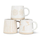 Skiers Stoneware Mug