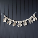 Fabric Bow Garland - Sand