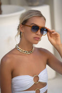 Freyrs Billie Aviator Sunglasses - Light Brown