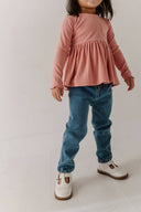 Babysprouts Girl's Paperbag Denim Pants