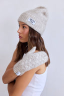 Mohair Mittens - Arctic White