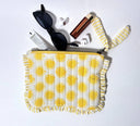 Handmade Quilted Pouch - Yellow