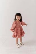 Babysprouts Girl's Dress: Mellow Rose Mushroom