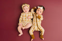 Little One Shop Sunflower Stripe Bamboo Sleeper