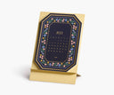 2026 Wildwood Brass Easel Desk Calendar
