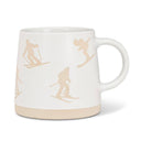 Skiers Stoneware Mug