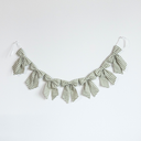 Fabric Bow Garland - Green