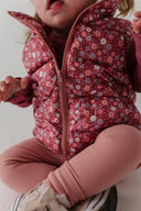 Babysprouts Kid's Puffer Vest: Tiny Petals