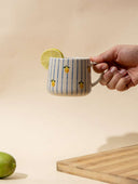 Lemon Striped Ceramic Mug