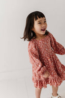 Babysprouts Girl's Dress: Mellow Rose Mushroom