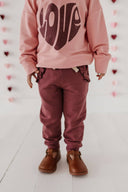 Rose Brown Joggers