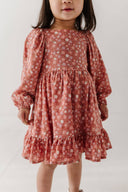 Babysprouts Girl's Dress: Mellow Rose Mushroom
