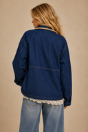 Western-Edge Studded Denim Jacket