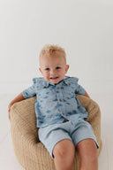 Babysprouts Boy's Utility Shirt: Fish