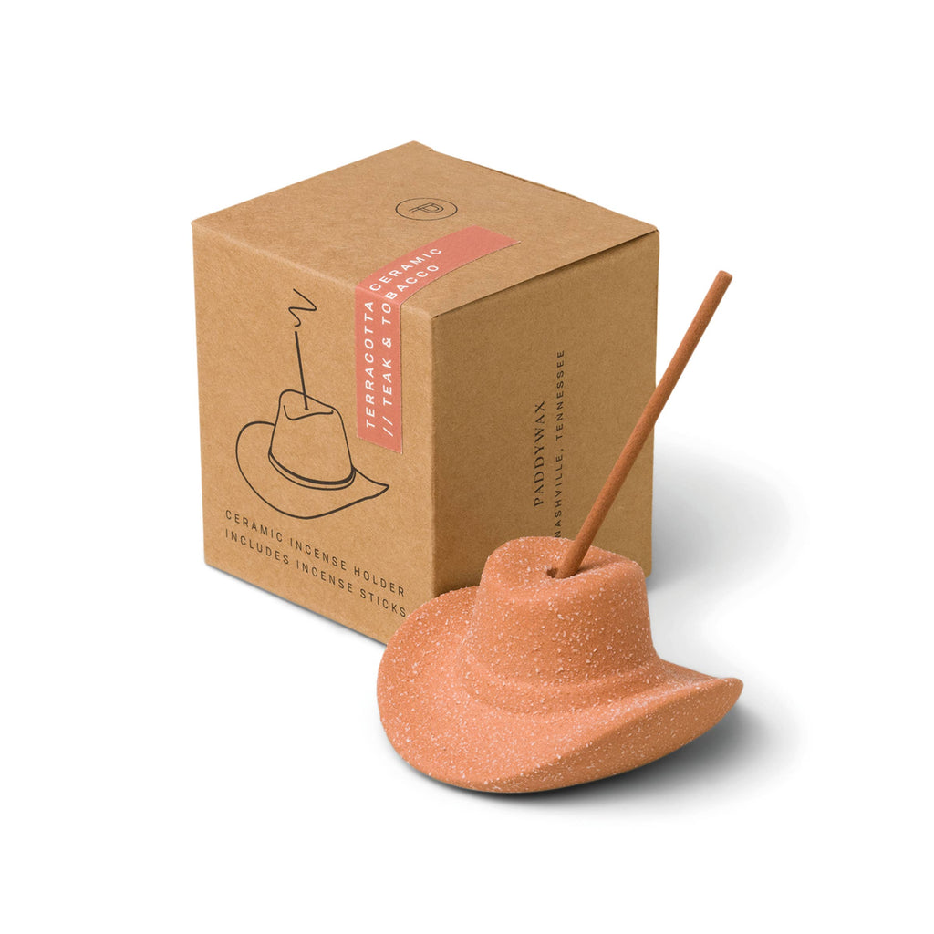 Terracotta Cowboy Hat Incense