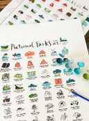 National Parks Paint By Number